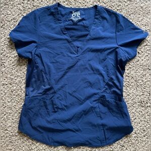 Barco Uniforms Navy Blue Scrub Top
